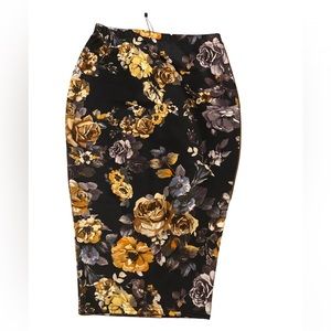 Floral Midi Skirt
